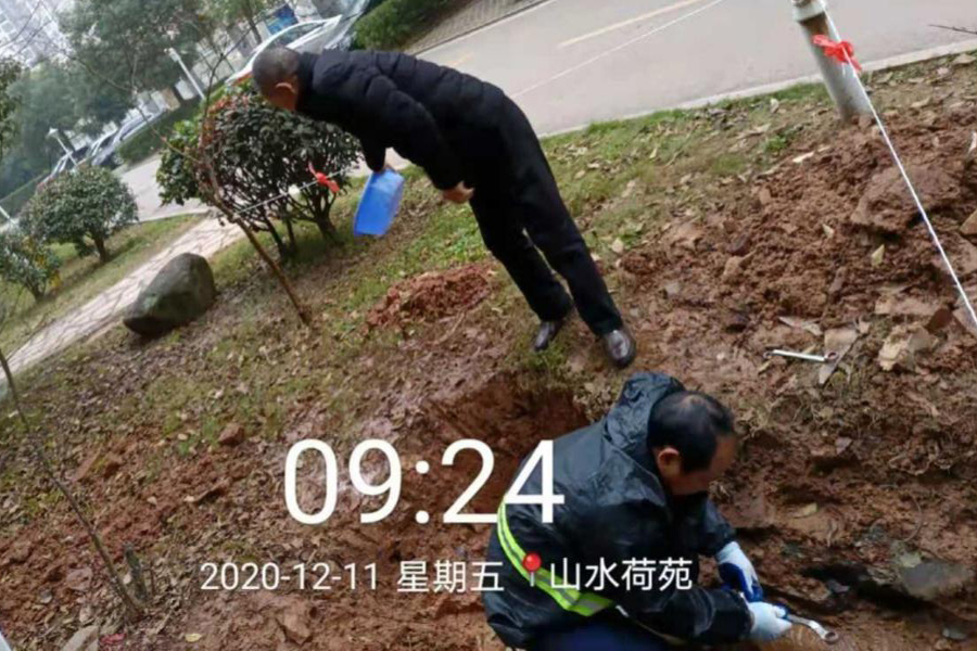 紧急抢修供水管道解民困